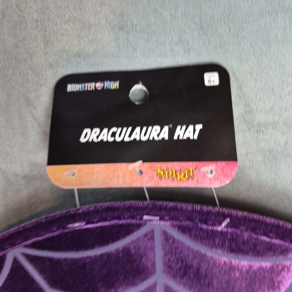 Monster High Draculaura Hat Purple Spirit Halloween Costume Cosplay New - Picture 3 of 7